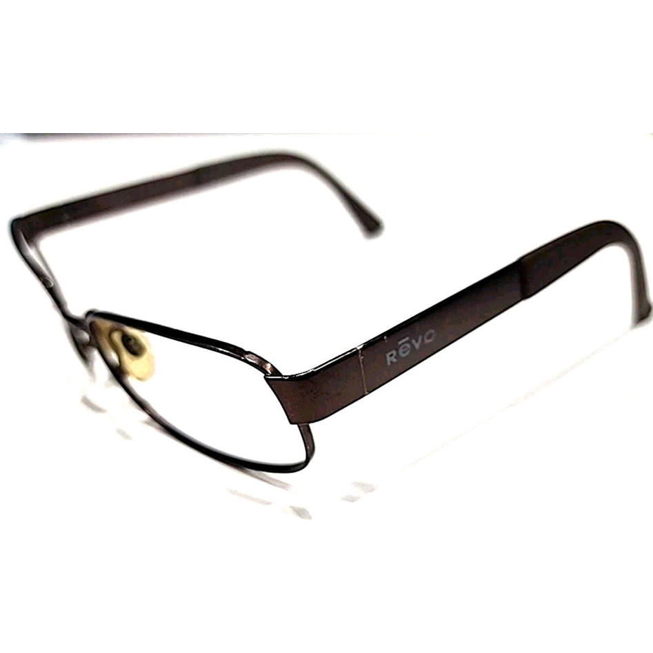 Revo 3003 081/64 No Lenses Brown Metal Rectangular Sunglasses Frame 54-18 130